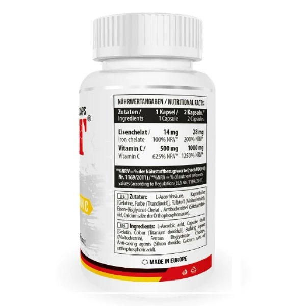 MST - Iron Chelate + Vitamin C 500mg 100 Caps 152165